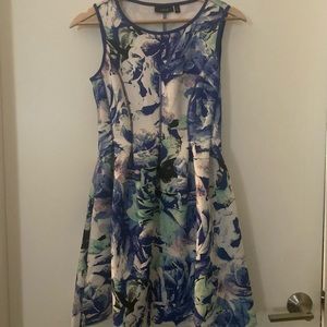 Blue Floral Dress